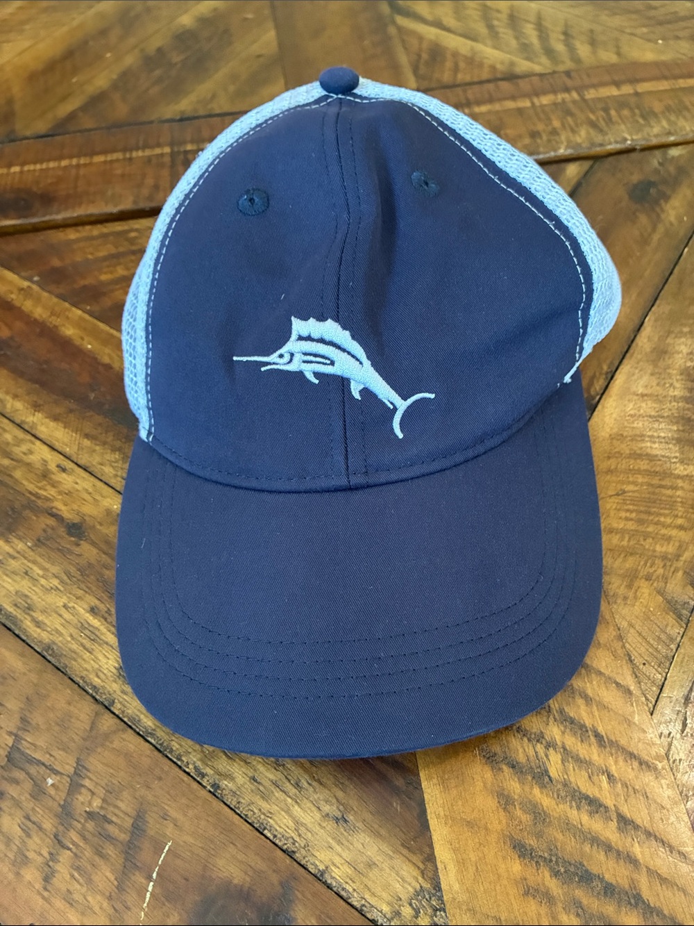 Tommy Bahama Men's Trucker Hat Marlin Logo with Baja Margarita Mesh Back